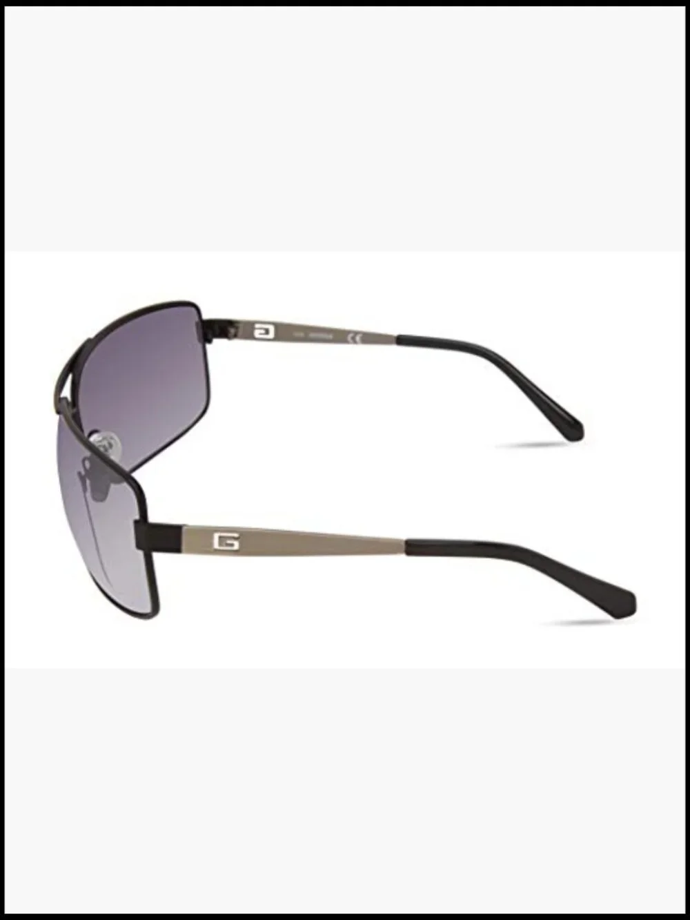 Metal Wrapped Navigator Pilot Sunglasses with Gradient Flash Lenses